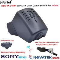 Video Recorder UHD 4K 2160P WiFi Dual Lens Car DVR 24H Dedicated Driving Recorder For Infiniti qx70 qx50 2018 2019 2020 Dash Cam