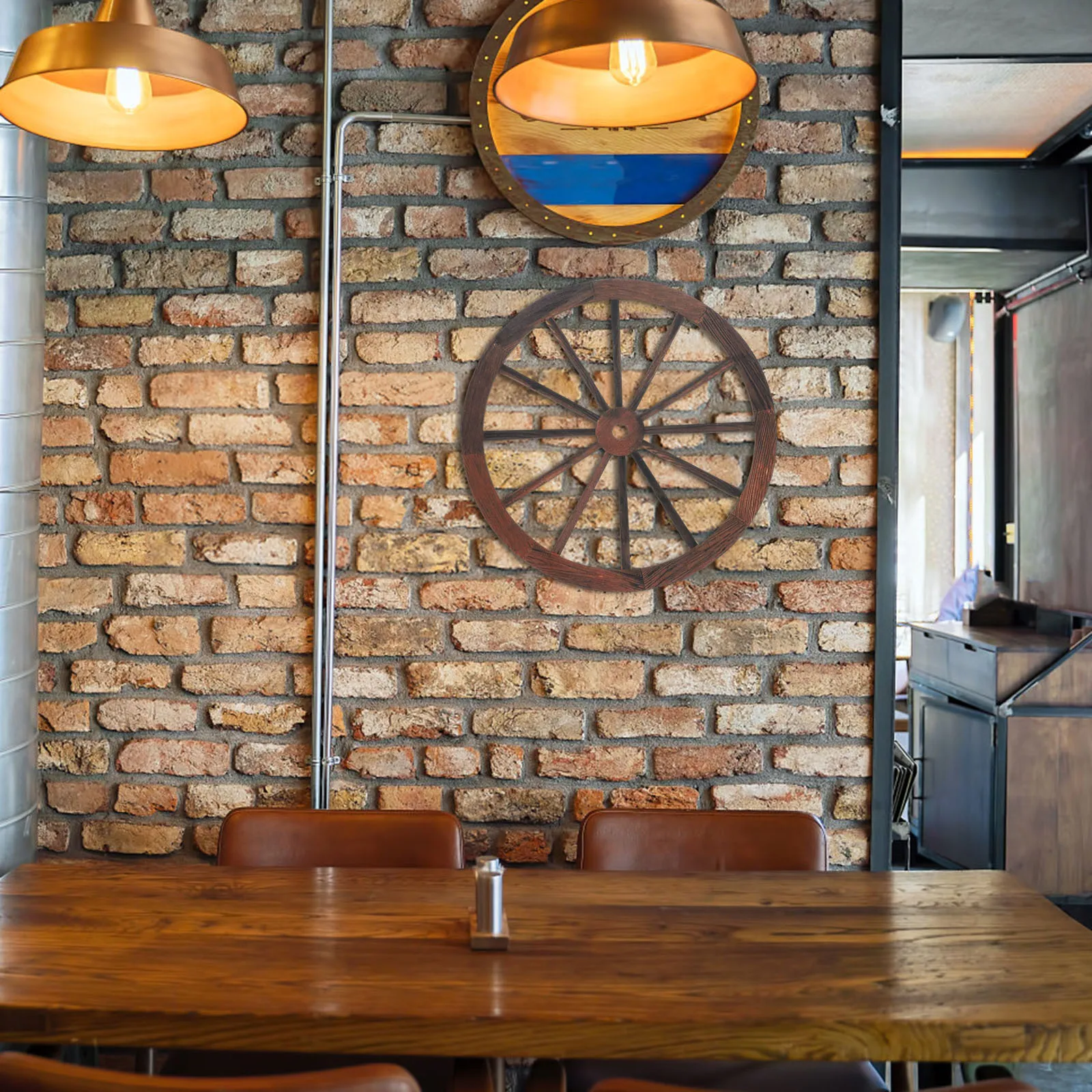 

Wooden Wagon Decor Vintage Rustic Home Art For Living Room Office Garden Living Room Wall Decor Wall Hanging Decoration