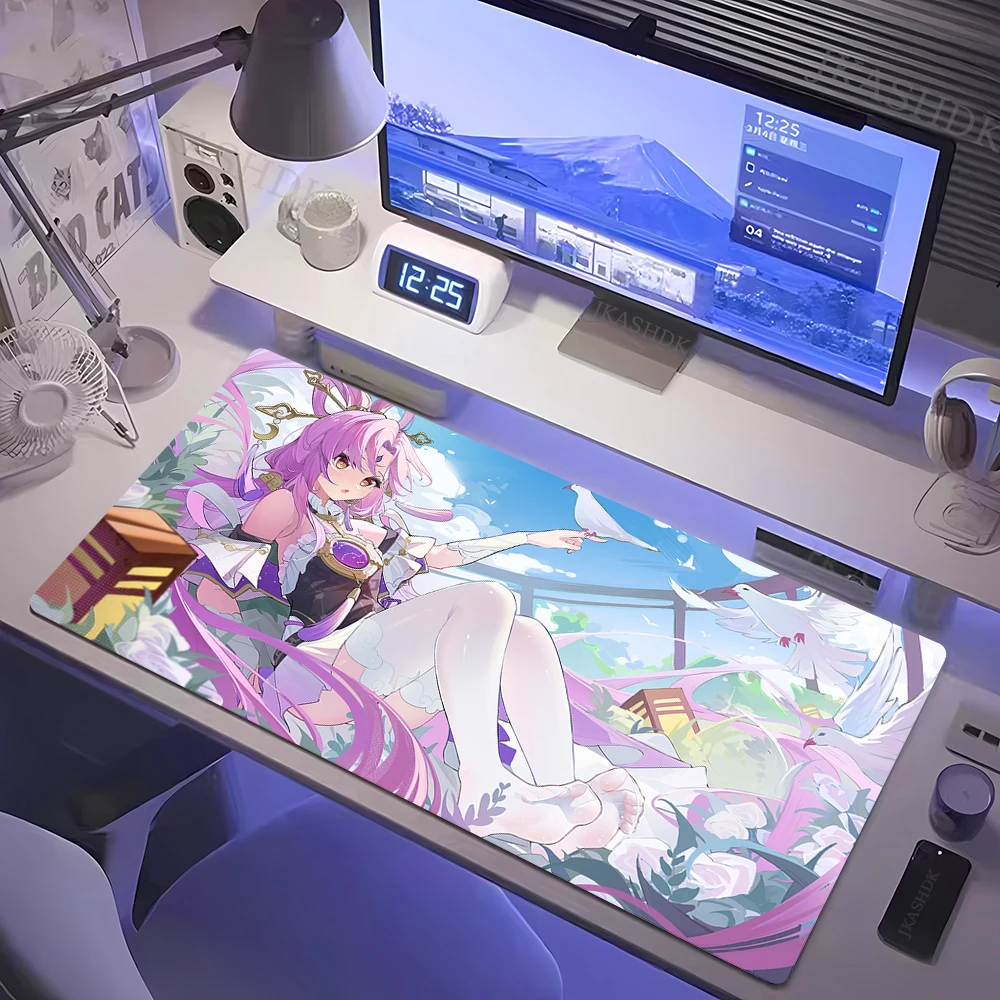 Game Honkai Star Rail Mousepad Fu Xuan Mouse Mat Desk Mat With Pad Gaming Accessories Prime Gaming XXL Keyboard Pads Padding Mat