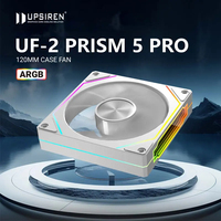 UPSIREN UF-2 PRISM 5 PRO Computer Chassis Fan 12cm ARGB 4 Pin PWM Quiet Cooling Fan 12V Large Air Volume 45.2CFM/800-1600RPM