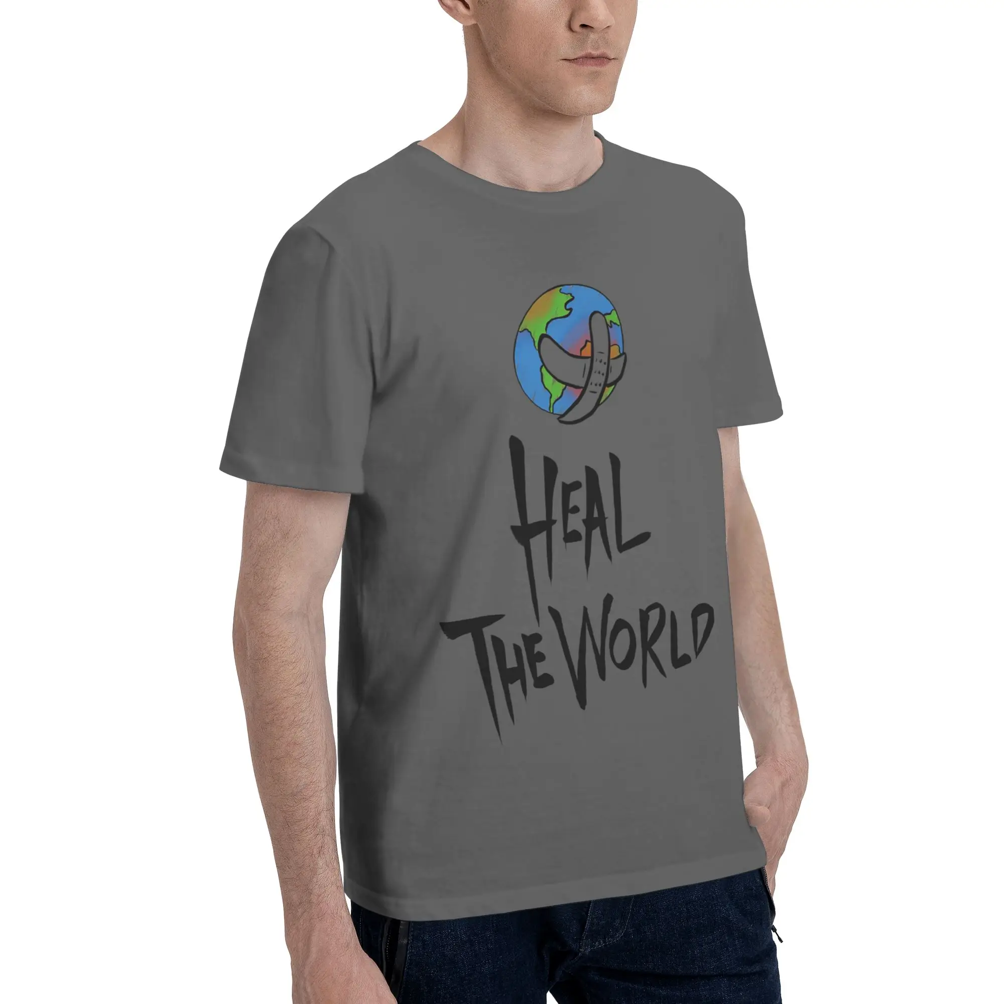 Heal The World MJ Signature michaels jacksons Tee Shirt for Men Women Gift Idea T Shirts  100% Cotton Clothes