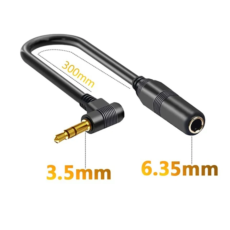 

Mono 6.35 To 3.5 Jack Adapter Stereo 1/8 3.5mm To 1/4 6.35mm AUX Audio Cable for PC Phone MP3 TV Guitar Amplifier Speaker Mixer