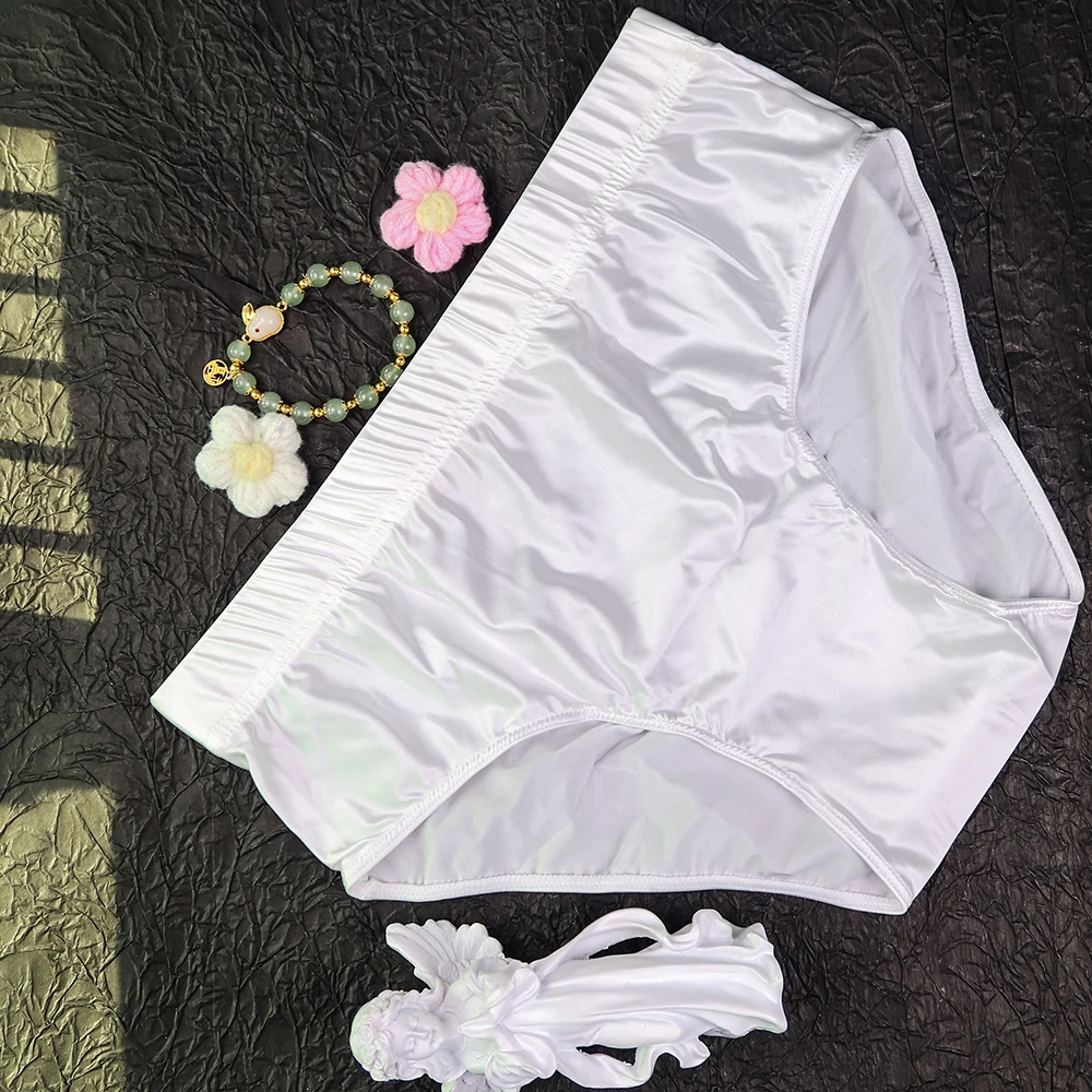 new Mens Briefs Underwear Satin-like Breathable Low-Rise Underpants Male Panties Men\'s glossy underwear