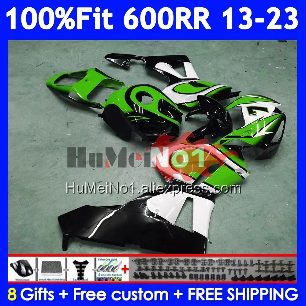 Body For HONDA CBR600 CBR 600RR 600 RR CC 32No.161 Black green CBR600RR F5 13 14 15 16 17 2018 2019 2020 2021 2022 2023 Fairing