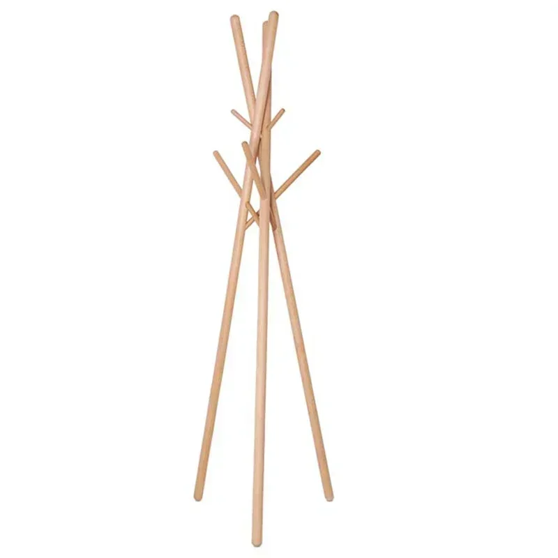 Creative Tree Clothes Rack Floor Standing Corner Wood Scarf Clothes Rack Ladder Aesthetic Perchero Livingroom Furniture
