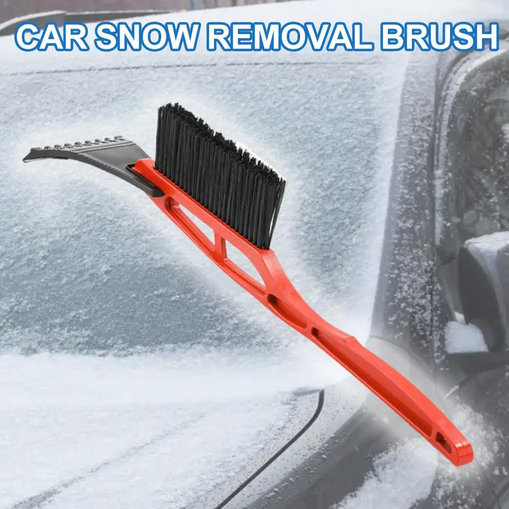 2 In 1 Car Snow Brush And Ice Scraper Car Snow Brush Shovel Multifunctional Snow Scraper Shovel Removal Handle Cleaning Lon G1K3