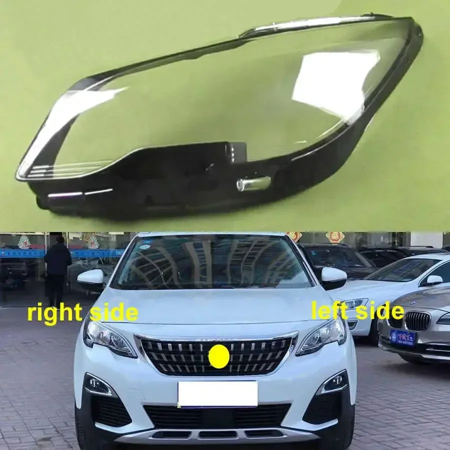 

For Peugeot 4008 2016 2017 2018 2019 Headlamp Cover Lampshade Lamp Headlight Shell Lens Plexiglass Auto Replacement Parts