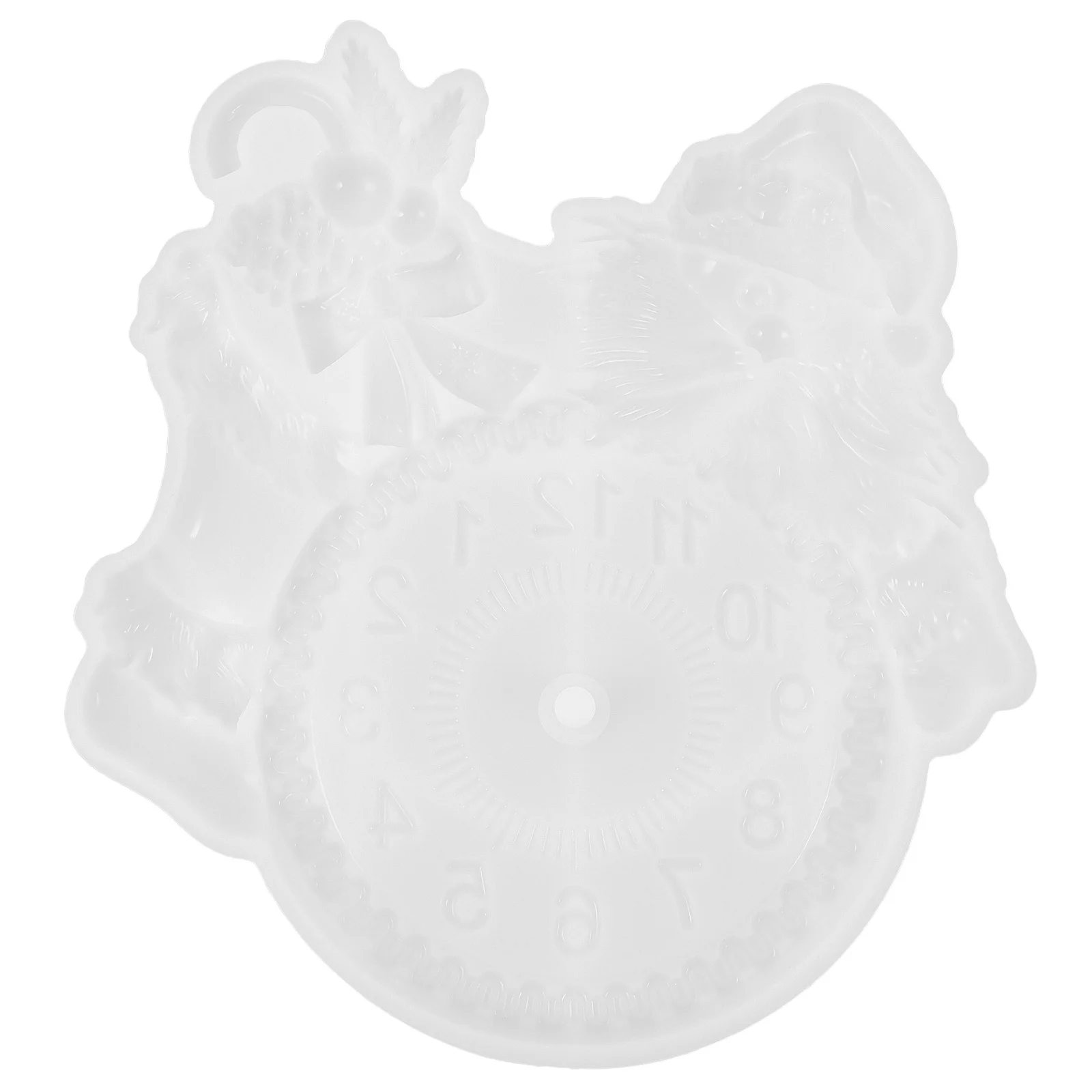 

Mold Silicone Diy Clock Making Mold Santa Claus Roman Numerals Design For Epoxy Resin Crafts Reusable Clock Plate Molds