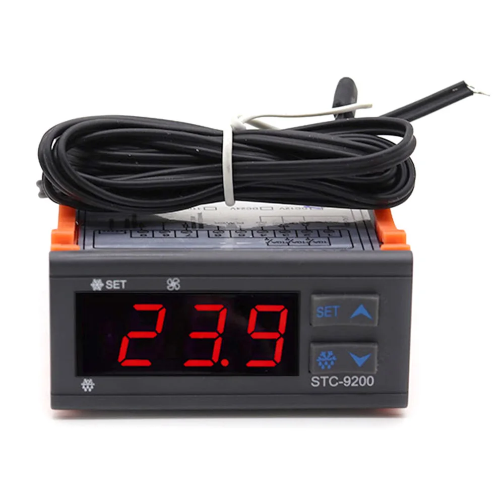 STC-9200 Digital Temperature Controller Regulator Thermostat Thermoregulator With Refrigeration Defrost Fan Alarm 12V 24V 220V