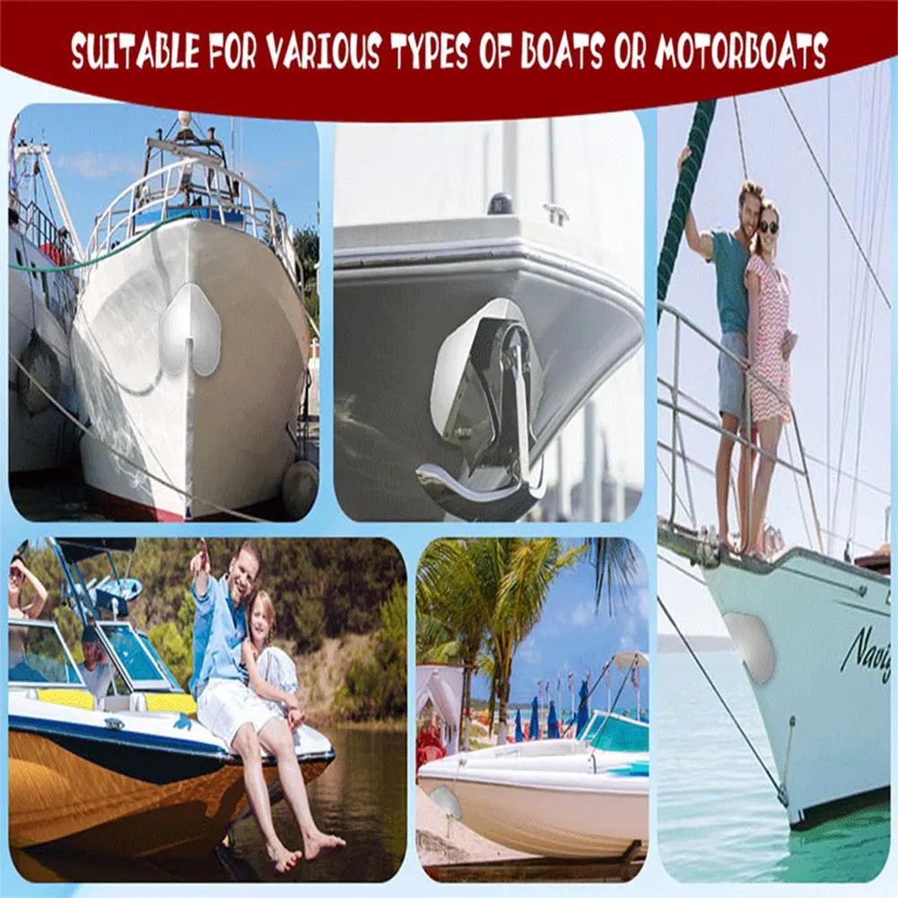 

2PCS Boat Keel Guard with Adhesive Stainless Steel Bow Guard Rust Proof Boat Hull Shield for Wear and Scratches Protection