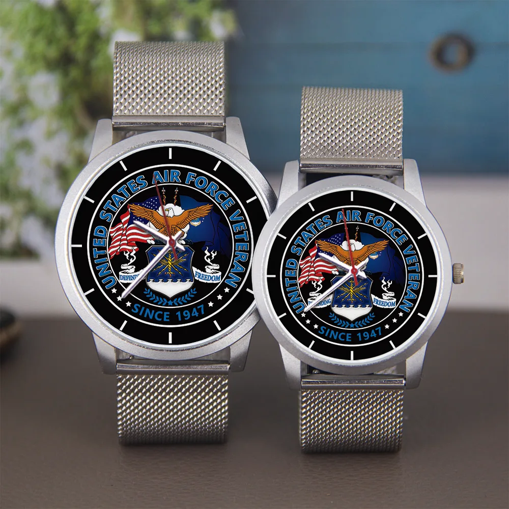 Unisex 45/38mm Diameter Watch Souvenir Anime USA Air Force Veteran Gift Watches Black Rosegold Logo Dial Neutral
