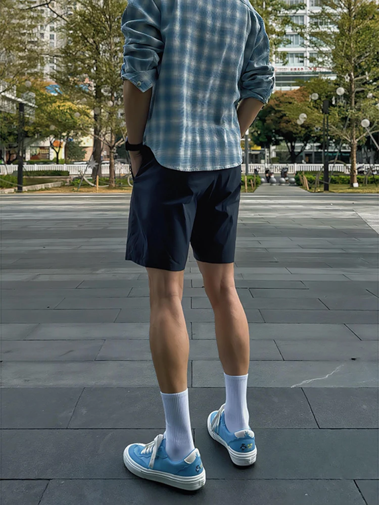 

Мужские летние спортивные брюки из нейлона для бега, американские баскетбольные штаны, быстросохнущие пляжные повседневные брюки длиной до колена