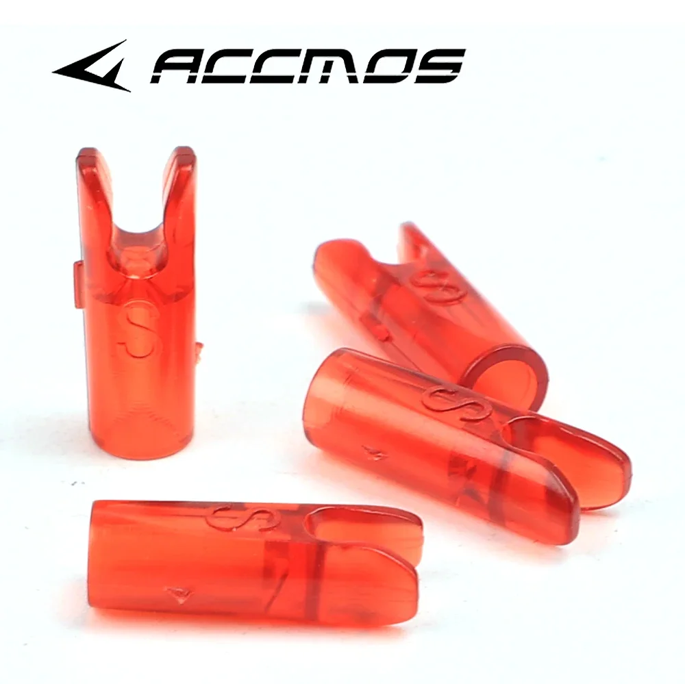 50pcs Arrow Nocks Size S ID4.2mm ID6.2mm 3.2mm Arrow Tail DIY Plastic Nock For  Archery Hunting Shooting Accessory