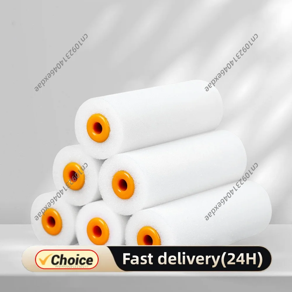 10Pcs High Density Foam Roller 4 Inch Reusable Graffiti Paint Roller No Lint Shedding for Walls Cabinets Doors House Painting