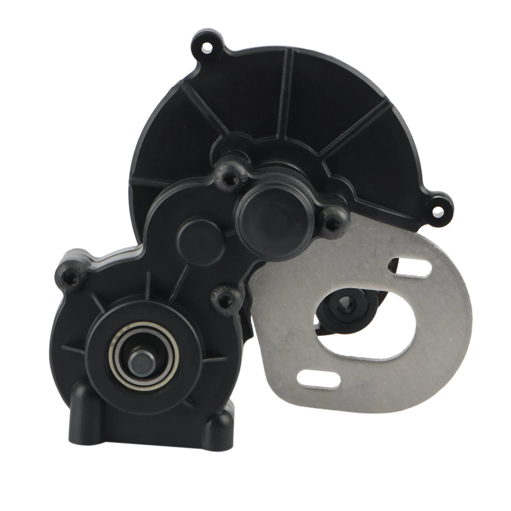 ABXE-Belt Drive Gearbox Transmission Box With 3.2Mm Motor Gear For Axial SCX10 SCX10 II 90046 90047 1/10 RC Crawler Car