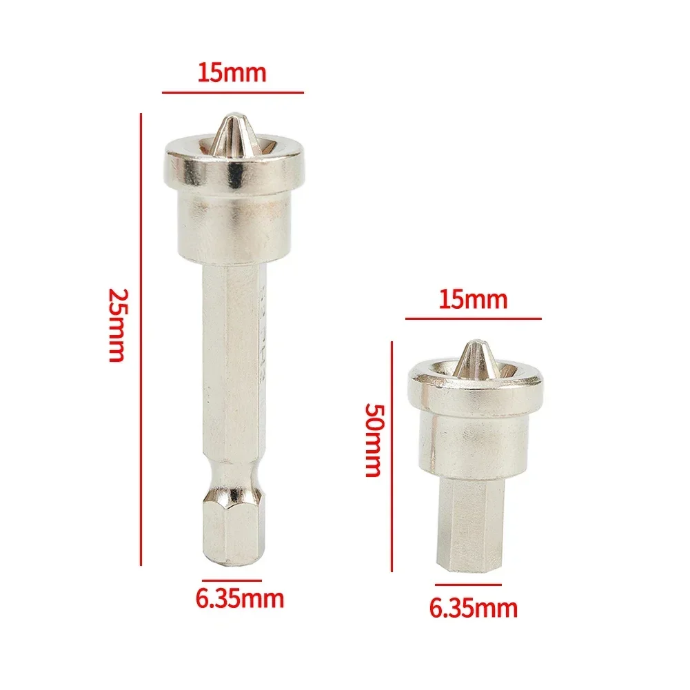 

6PCS Plasterboard Screws Locating Batch Head Locating Batch Head Screwdriver Bits Dimpler Drilling Accessories