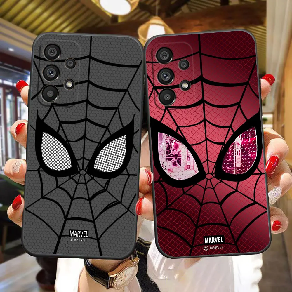 

Marvel Spider-man Face Phone Case For Samsung Galaxy A73 A72 A55 A54 A53 A52 A51 A42 A34 A33 A32 A23 A22 A20S A14 A13 Case Funda