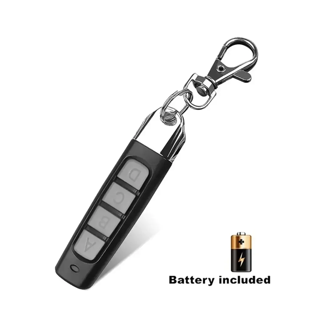 Car Key Replicator 433MHz Keychain Remote Control 4-Channel ABCD Code Duplicator Garage Door/Gate Opener Clone