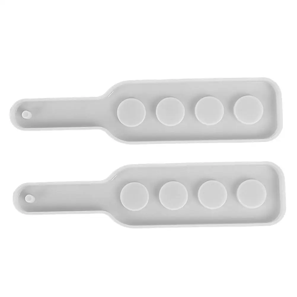 

2Pcs Crystal Epoxy Mold Shot Glass Tray DIY Silicone Jewelry Resin Craft Mirror Rectangle Shape Serving Bottle