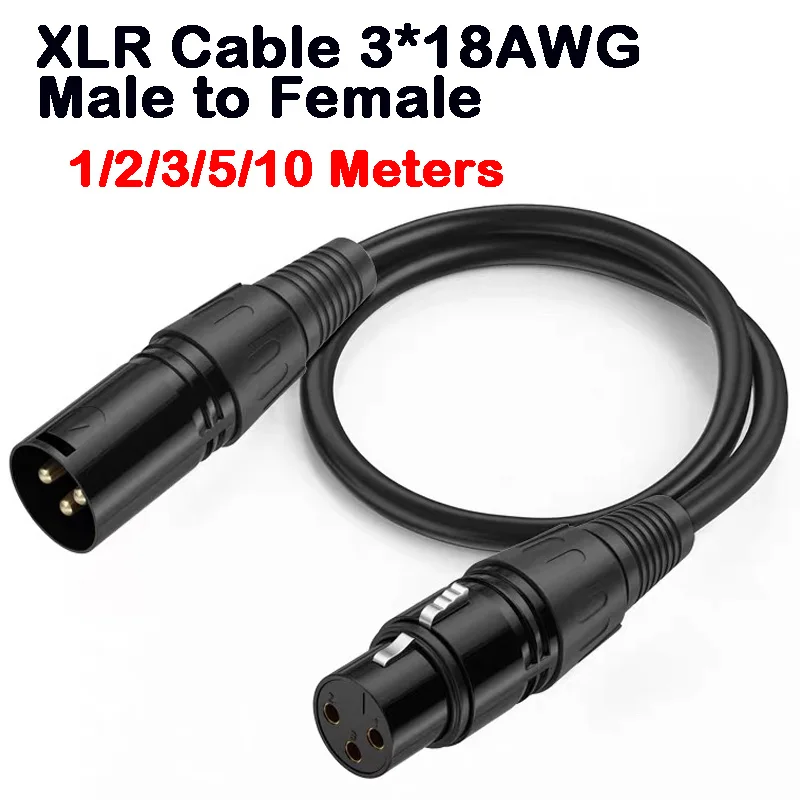 XLR 3-PIN DMX512 cable LED PAR stage lights dmx Signal line dj equipment dmx512 signal line XLR connector dmx cable line dmx512