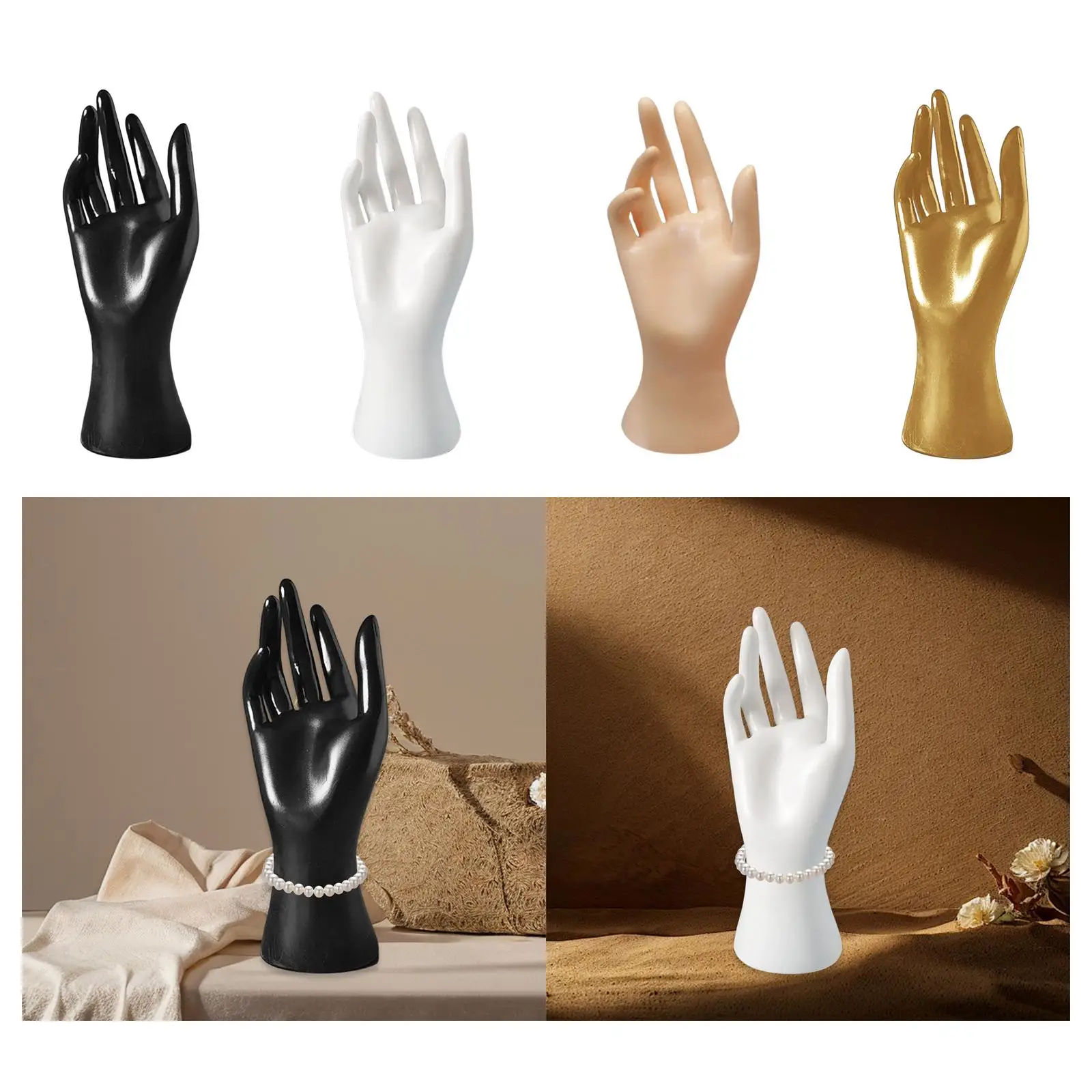 

Female Mannequin Hand,Lightweight,Jewelry Display Holder,Jewelry Organizer,Ring Display Stand for Gloves Hand Chain Finger Ring
