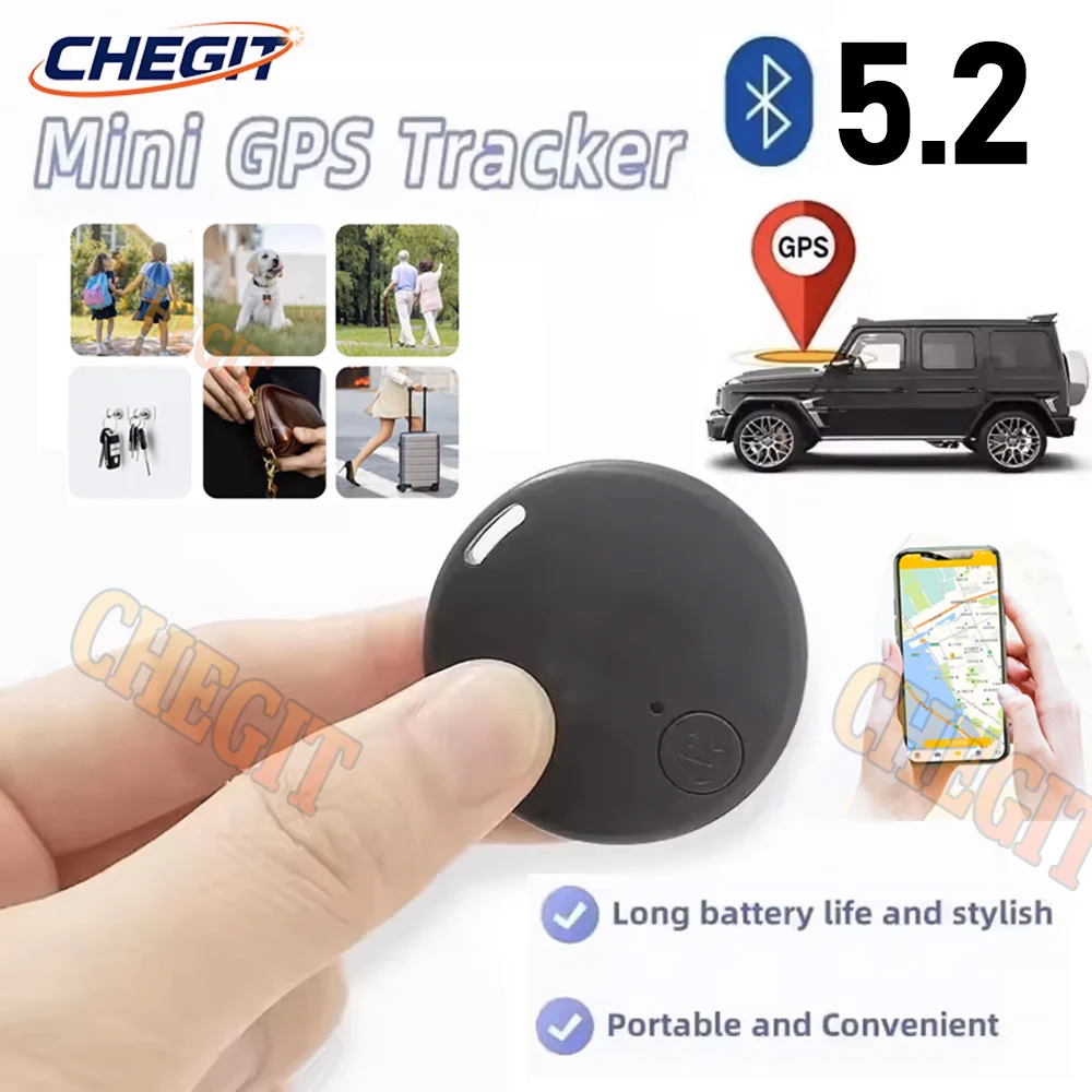 

Wireless Mini GPS Tracker Anti-lost Alarm Key Child Bag Wallet Finder Bluetooth APP GPS Locator Smart Tag For iPhone Android