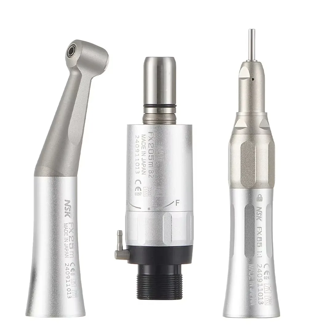 NSK Dental 1:1 Contra Angle Low Speed Direct Drive Handpiece FX Set Pana-Max2 Dental High Speed Handpiece Turbine Handpiece