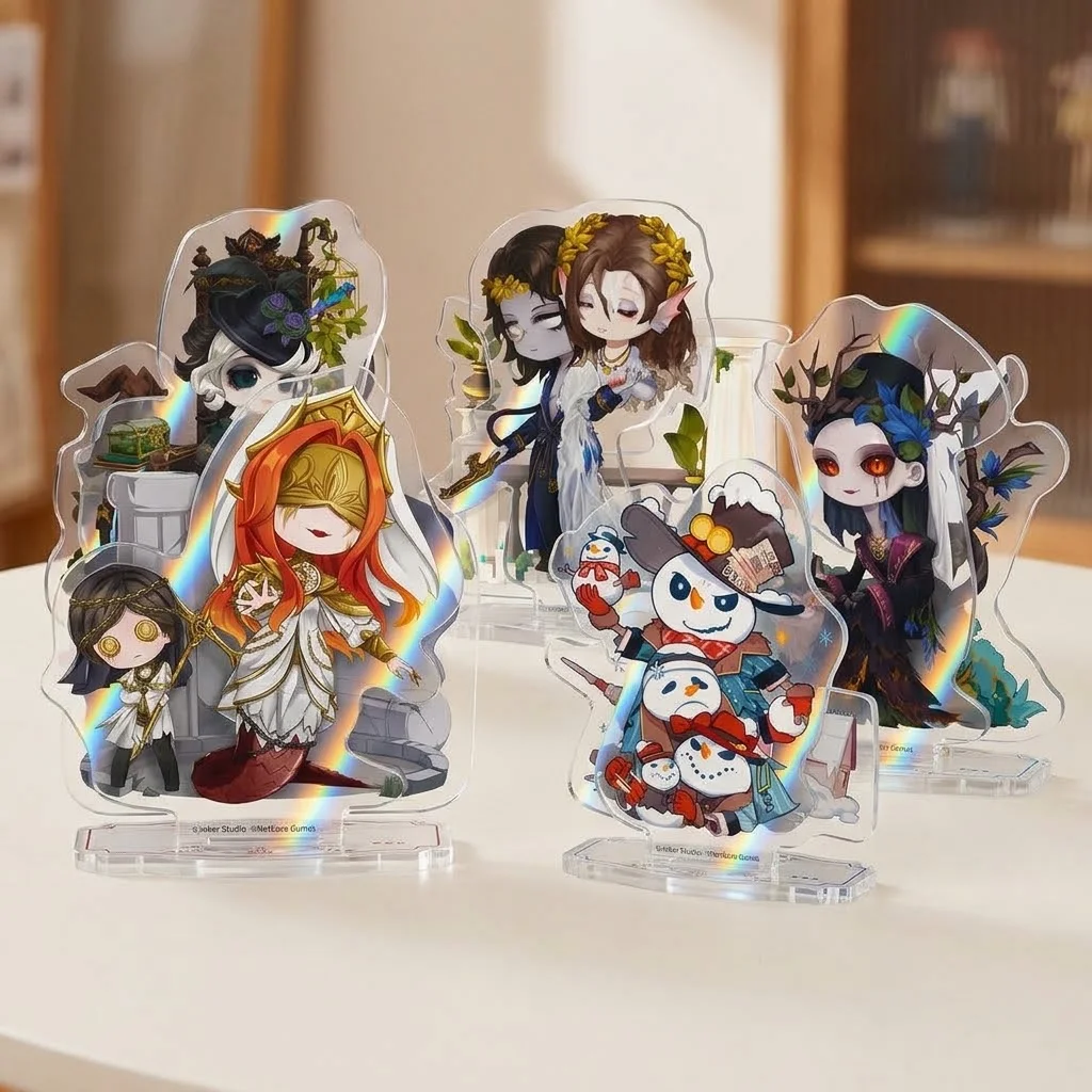 Identity V IDV Professor Acrylic Stand Lucchino Hot Spring Wine Chibi Figure Cosplay Keychain Mercenary Aesop Eli Norton 15cm De