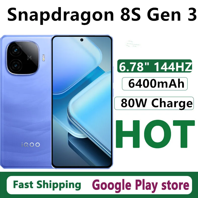 Vivo-Tlphone portable Iqoo Z9 Turbo Endurance Edition, Snapdragon 8s, Isabel 3 OTA, 6.78 