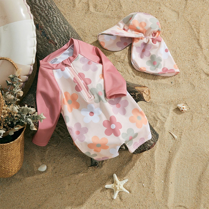 Baby and Toddler Swimwear with Hat 2