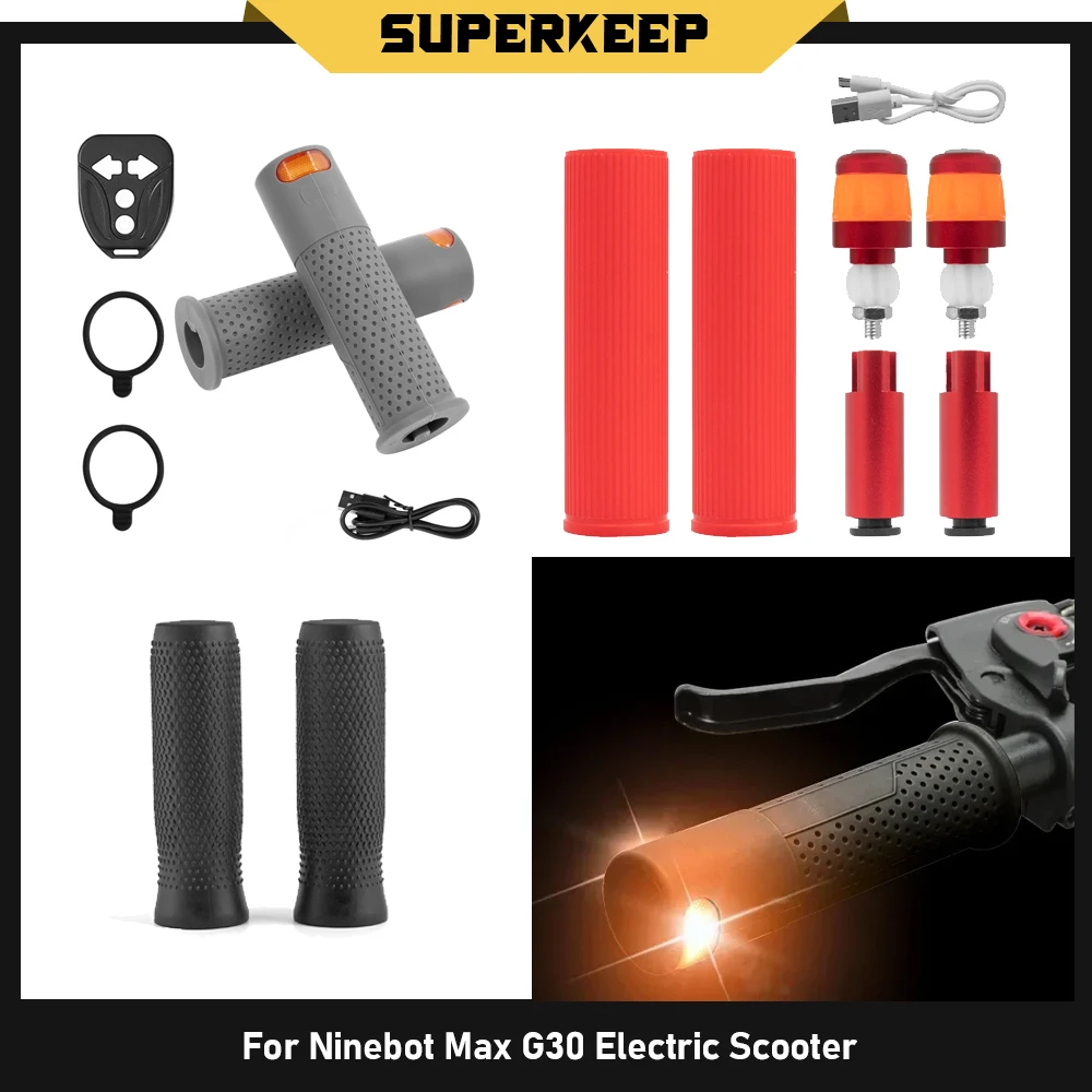 Lenker Links Rechts Blinker LED-Lampe für Ninebot Max G30 Verlängerter Griff Blinker Lenker Elektroroller Teile