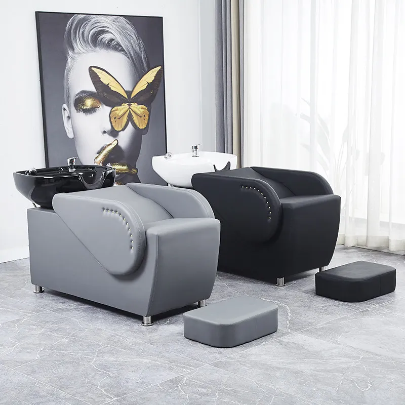 Elegant Modern Shampoo Bed Living Room Multi-functional European Style Shampoo Bed Basin Head Spa Lavacabezas Head Washing Bed
