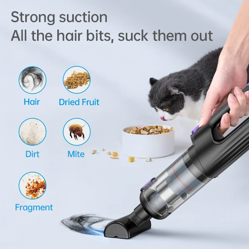 신형 토네이도 차량용 무선 진공 청소기 브러시리스 대형 흡입력 고출력 디지털 디스플레이 휴대용 가정용 차량용 진공 청소기