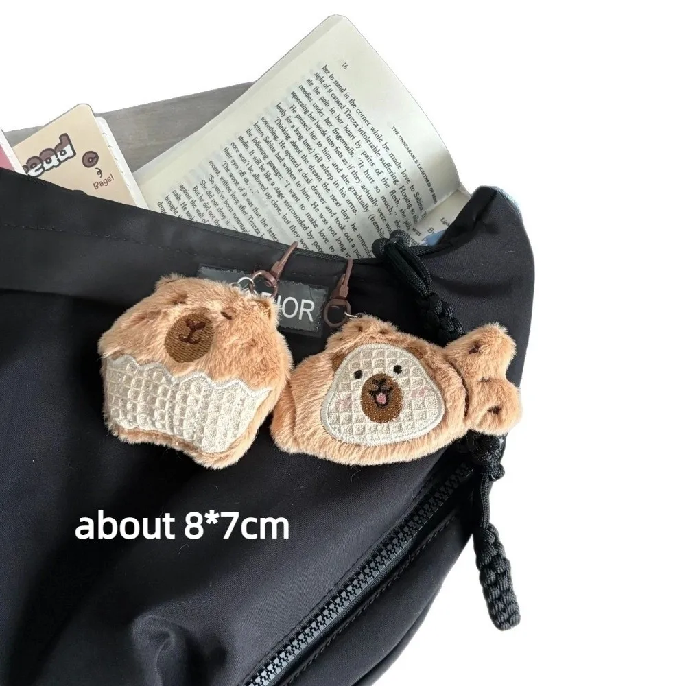 Colgante de muñeco de peluche creativo, llavero de mochila suave de dibujos animados, llavero de delfín de comida, colgante de decoración de muñeca