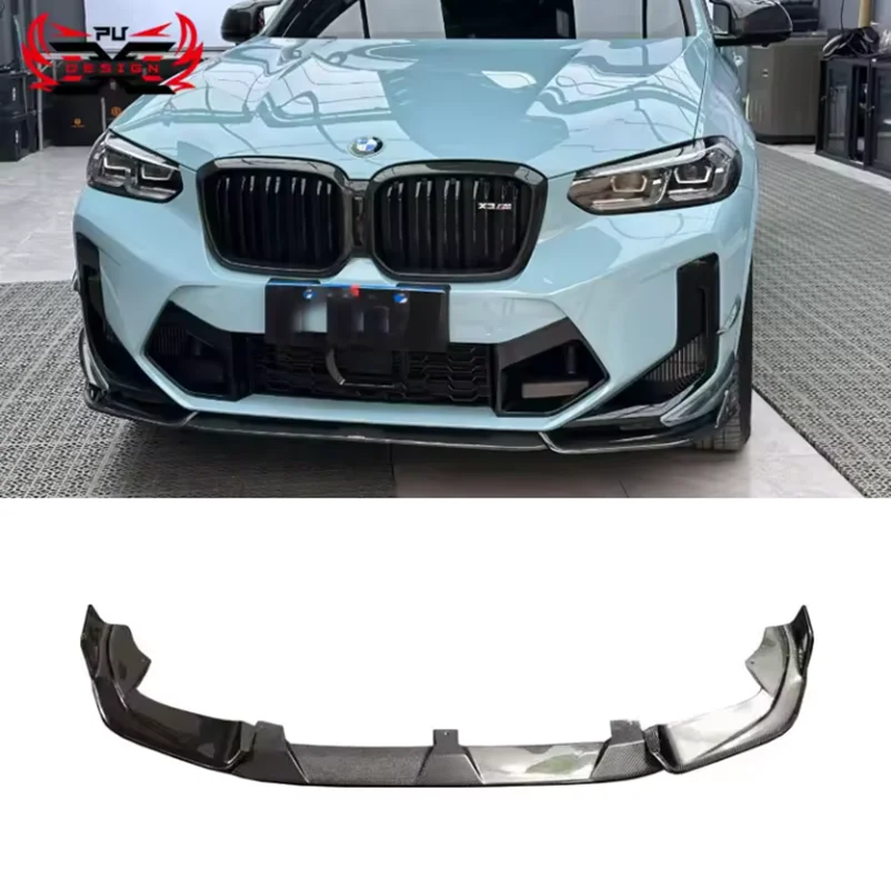 Carbon Fiber Front Lip Front bumper For BMW X3M F97 X4M F98 lci 2022 Body Kit Retrofit accessories