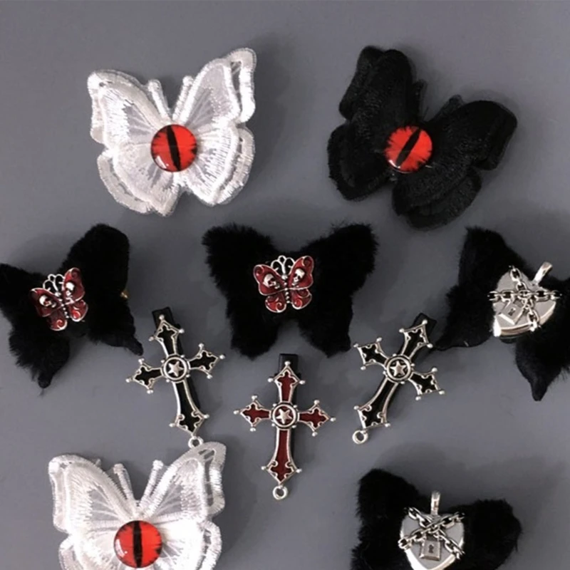 6lots Crosses Bows Hairpin Durability Alloys Hairclip Trendy Daily Hairpin Dropshipping