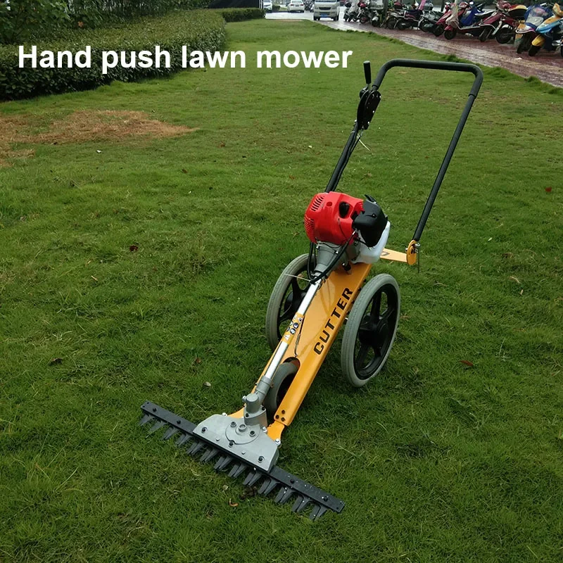 Hand-Push Lawn Mower Grass For Land Reclamation Garden Orchard Multi-Purpose Agricultural Brush Cutter