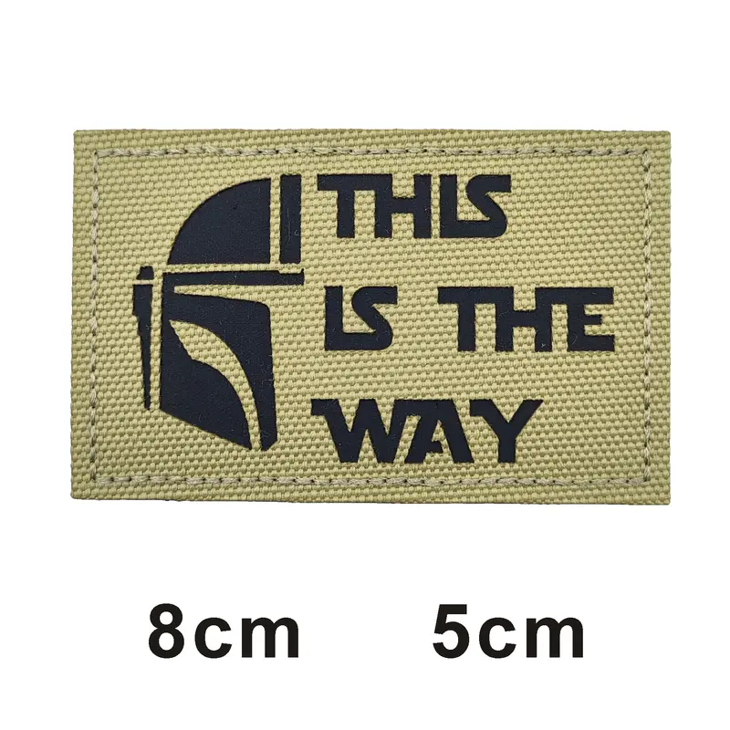 This is how WAY full helmet embroidered armband badge military stripes fastener hook and loop patch - Image 29