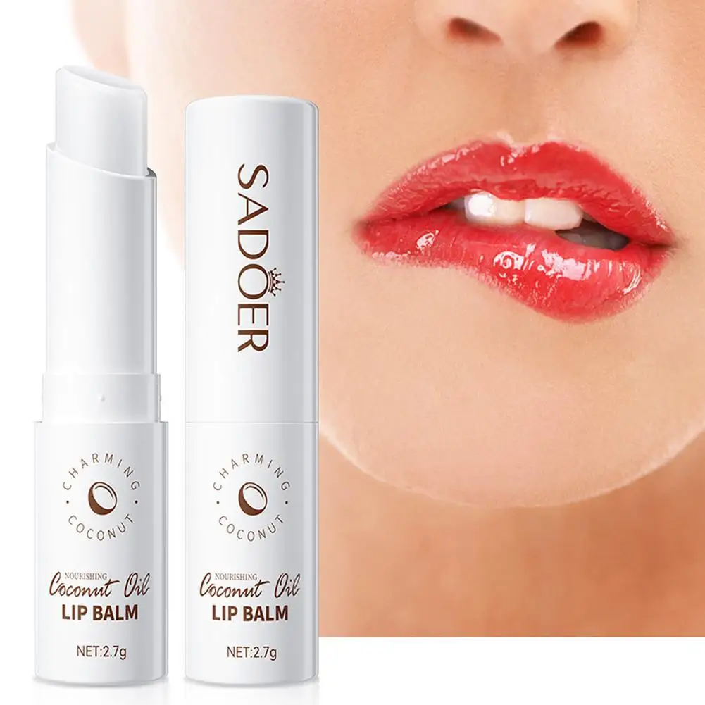 Coconut Lip Balm Lasting Nourishment and Moisture for Men and Women Daily Care Lip Balm ﻿ SADOER 1/5/10/15/20PCS