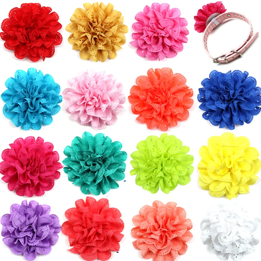 

50PCS Remove Dog Bow Tie For Dog Big Flower-Collar Sliding Pet Dog Bowtie For Large Dog Bowties Dog Grooming Accessories