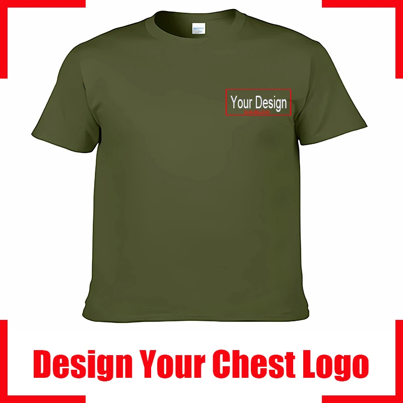 Men's Personalized Cotton T-shirt Custom Text Name Tsihrts Add Your Own Message Fashion men tshirt bigger size 4XL 5XL, image 30