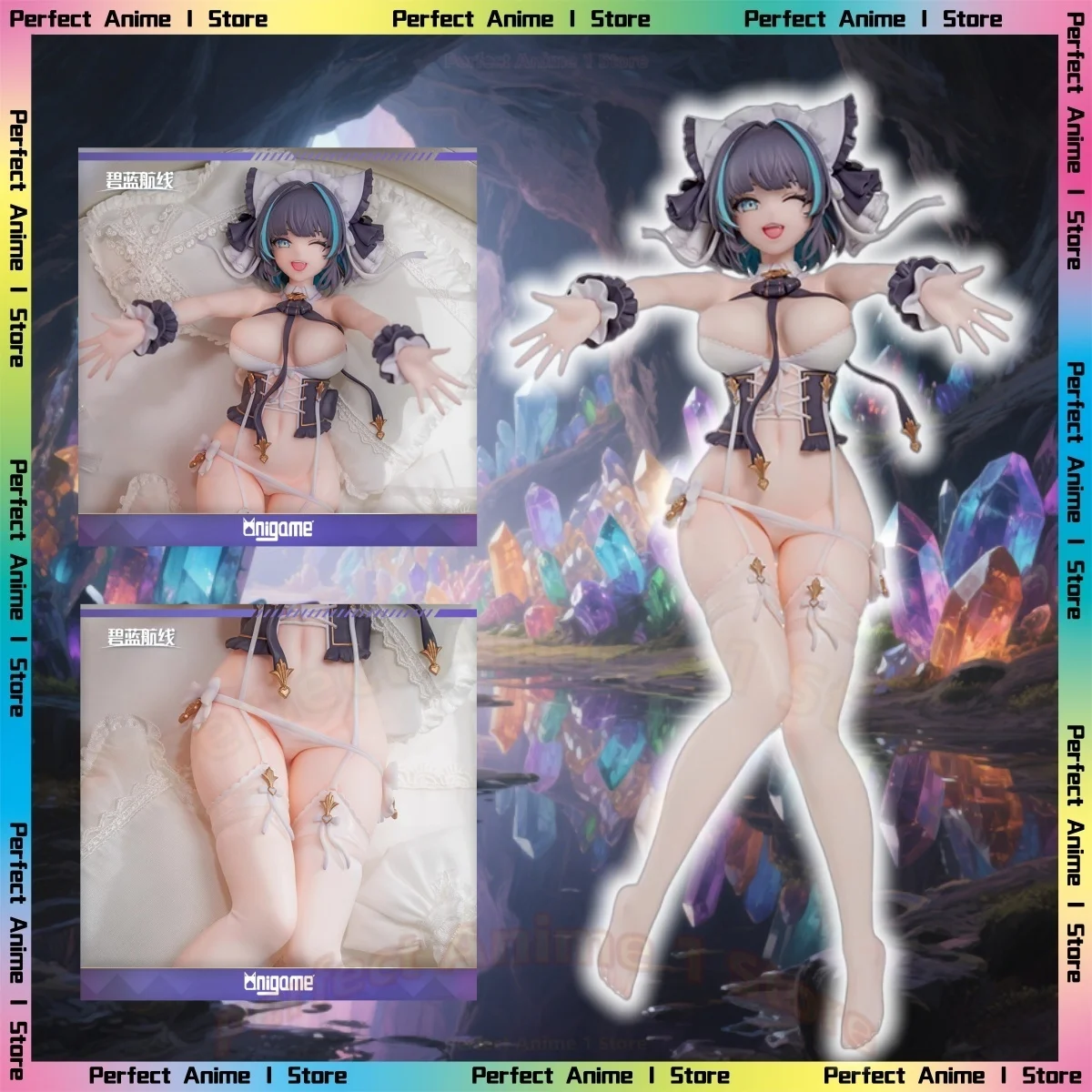 

[AniGame] Синий маршрут, фигурка Чеширса 1/6, кошачьи уши, наряд горничной, натуральная картина на подушку