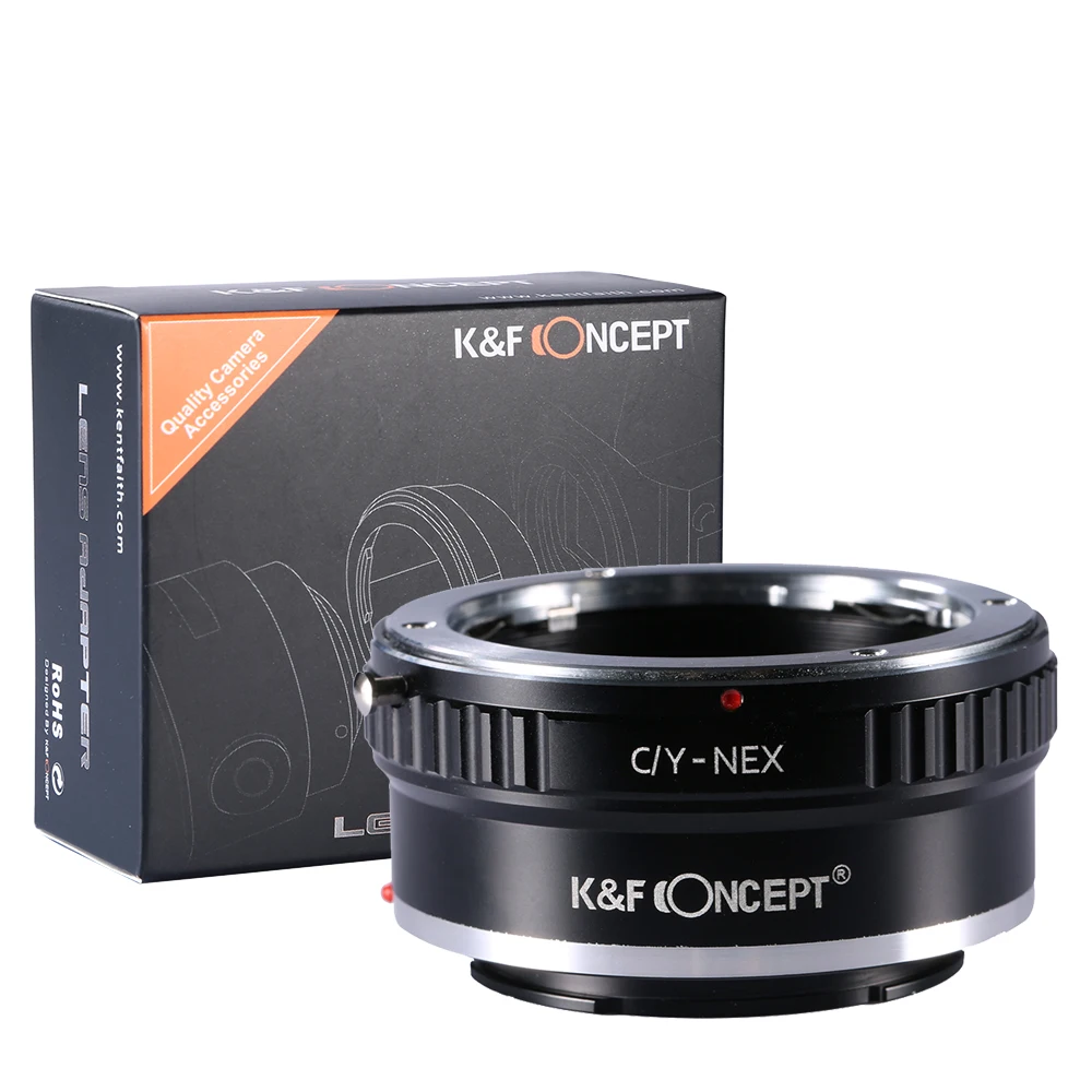 

K&F Concept CY to E Lens Adapter Contax Yashica to Sony E for Sony a5000 a6000 a6400 A7C A7C2 A1 A9 A7S A7R2 A73 A7R4 A7R5