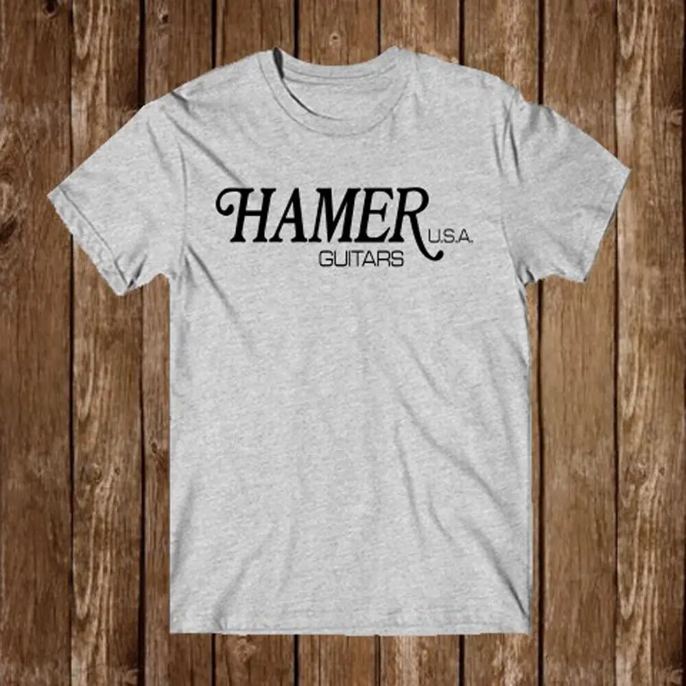 Hamer Guitars USA Men's Grey T Shirt Size S 5XL