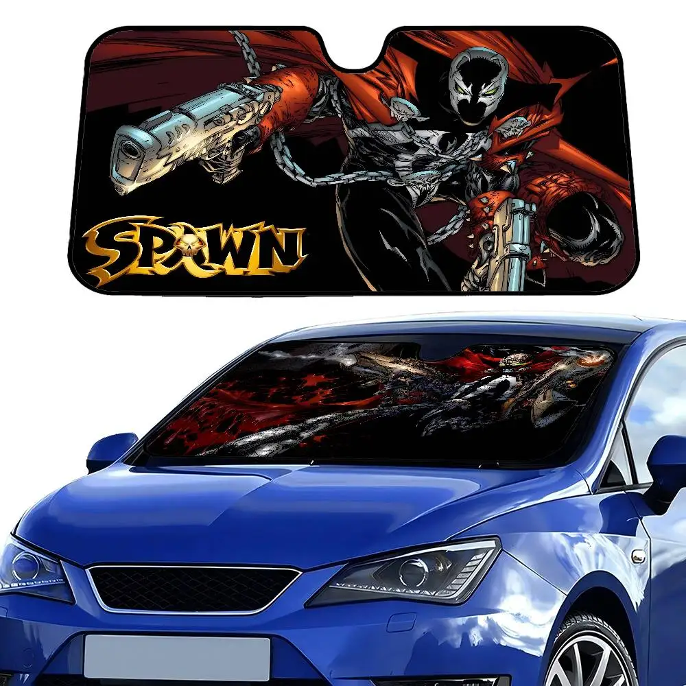 

S-Spawn Windshield Car Sunshade Funny Animal Windshield Sun Shade Window Cars Folding Rays Sun Visor Protector