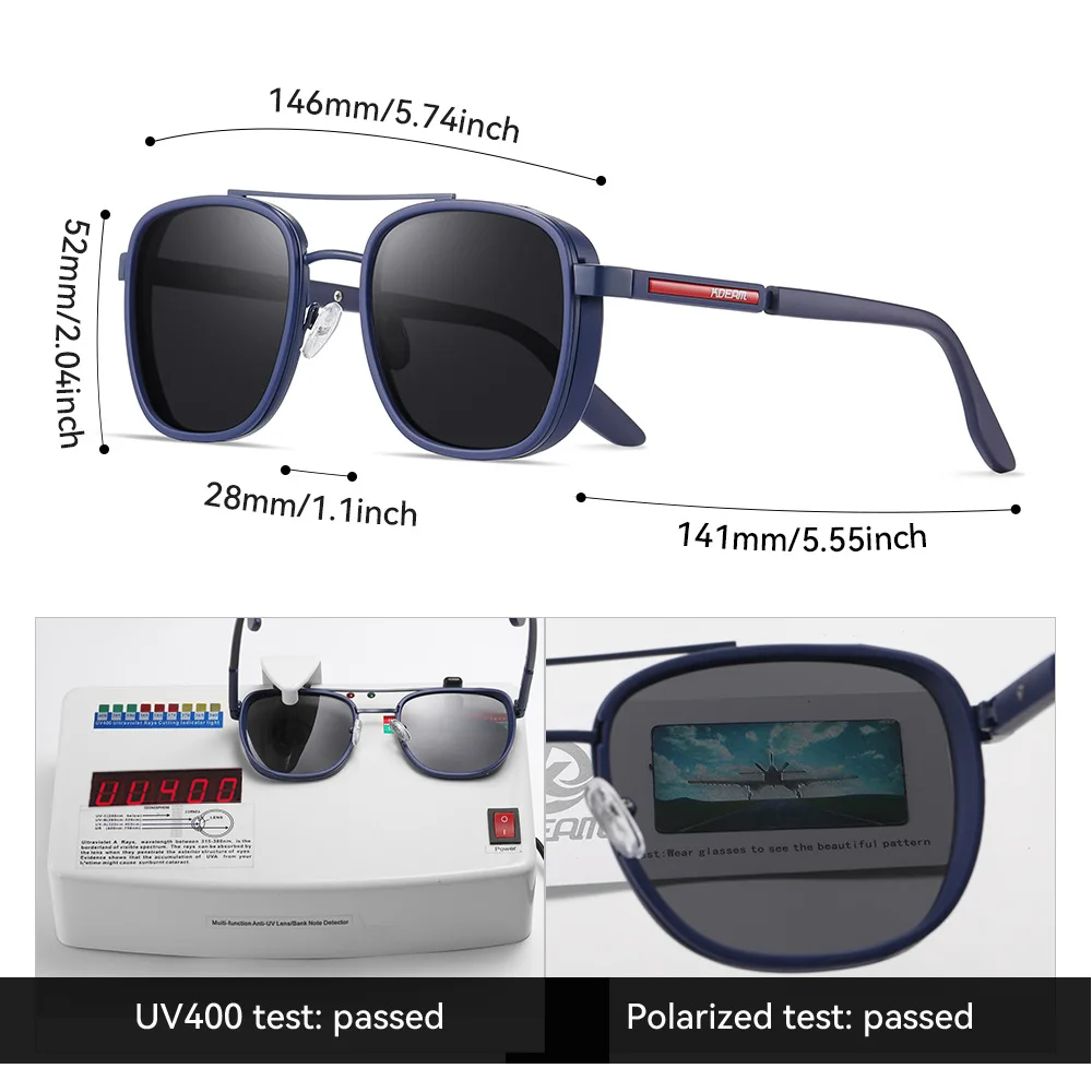 2025 KDEAM Men\'s Classic Polarized Sunglasses rand Popular Trendy Outdoor Eyewear Anti Blue Light