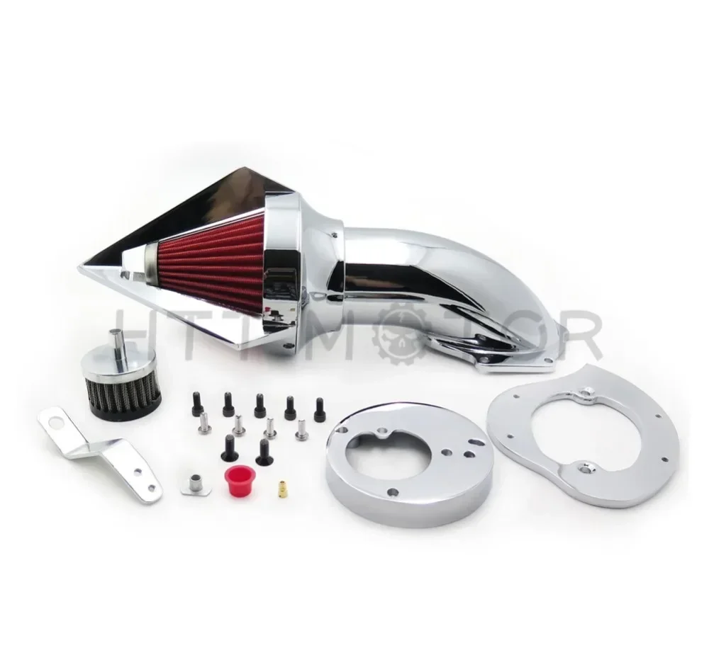 Motorcycle Spike Air Cleaner Intake Filter For Honda 1986-2019 VTX1300 VTX 1300 Chromed