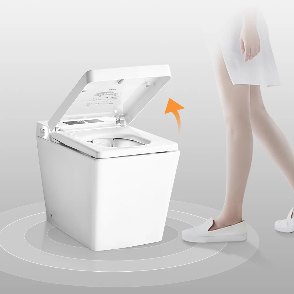 العلامة المائية Tankless Wc Smart Bidet مرحاض سيراميك ذكي إلكتروني