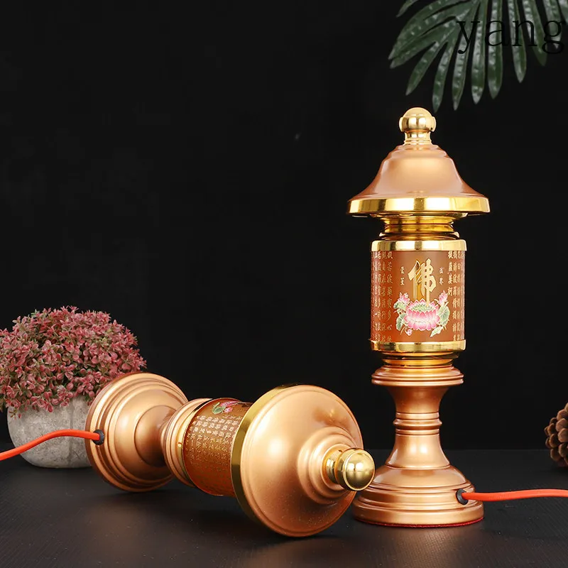 YJQ Pure Copper Candle Ornament Household Use to Attract Wealth and Offer Buddha A pair of Buddha front ornaments