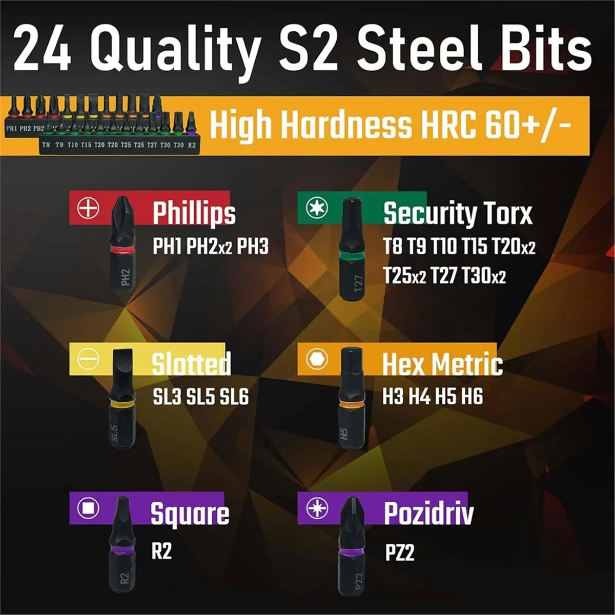 2026 New 25in1 Short Stubby Mini Screwdriver for Tight Space, Security Torx, , Flathead and Hex S2 Steel Bits